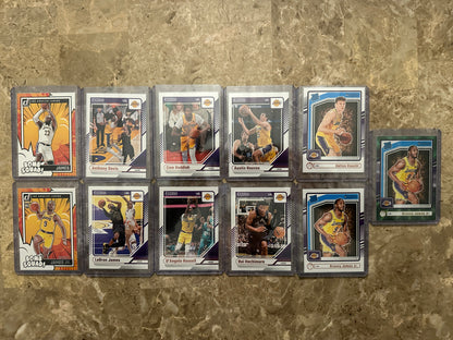 2024 Panini Donruss Basketball LA Lakers Team Set (11 cards)