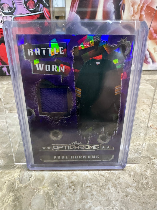 (2026/05/15) Paul Hornung /7 Battle Worn Game Used Patch 2026 Leaf Optichrome Football