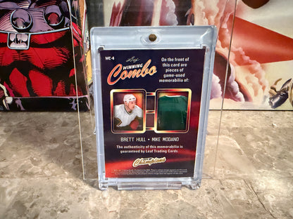 Brett Hull Mike Modano 2026 Leaf City of Champions Winning Combo Game-Used /5