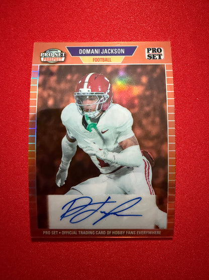 2026 Leaf Pro Set Metal Domani Jackson 1989 Auto Orange /4