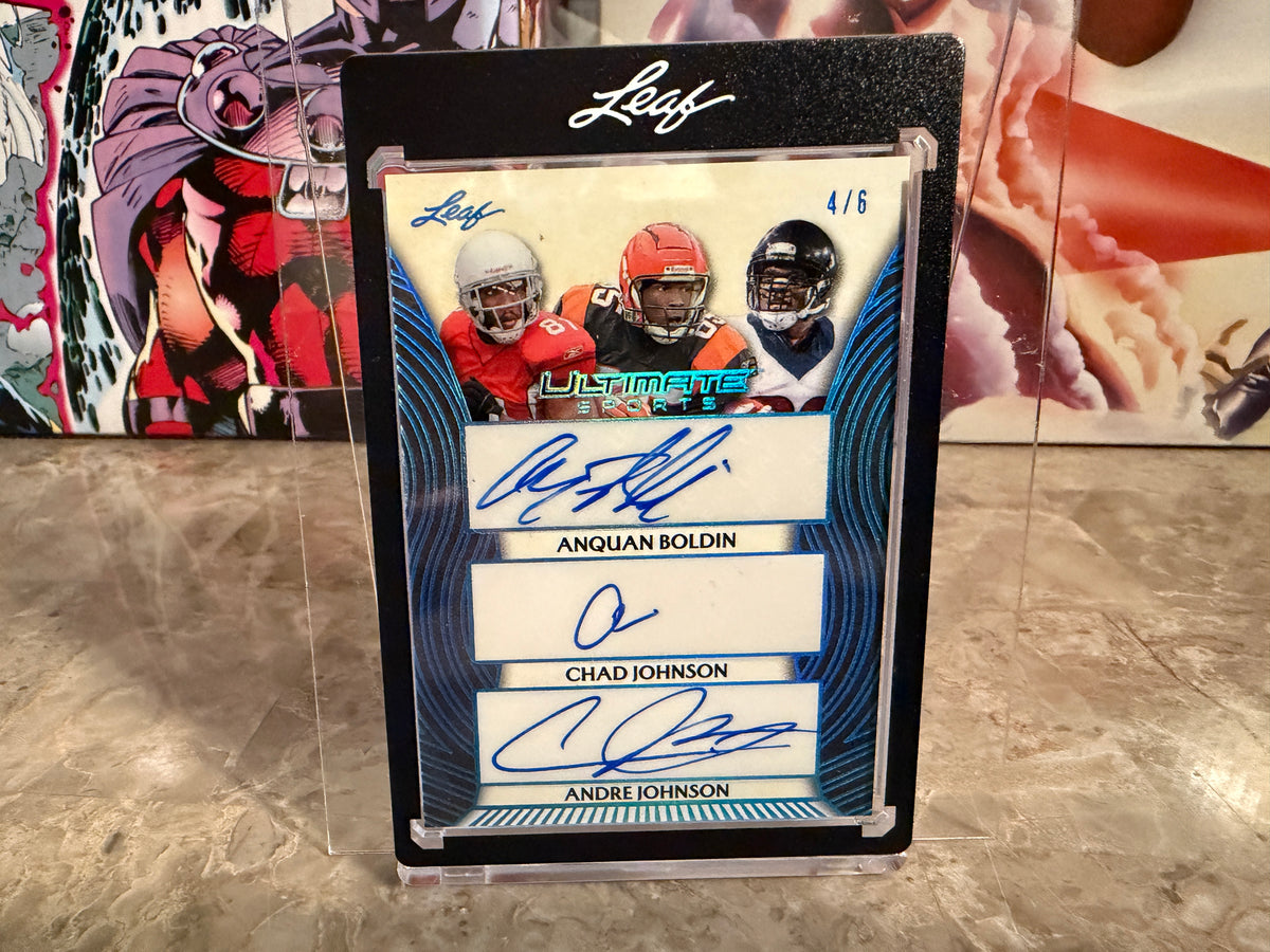 Anquan Boldin Andre Chad Johnson 2026 Leaf Ultimate Sports 3 Triple Auto /6
