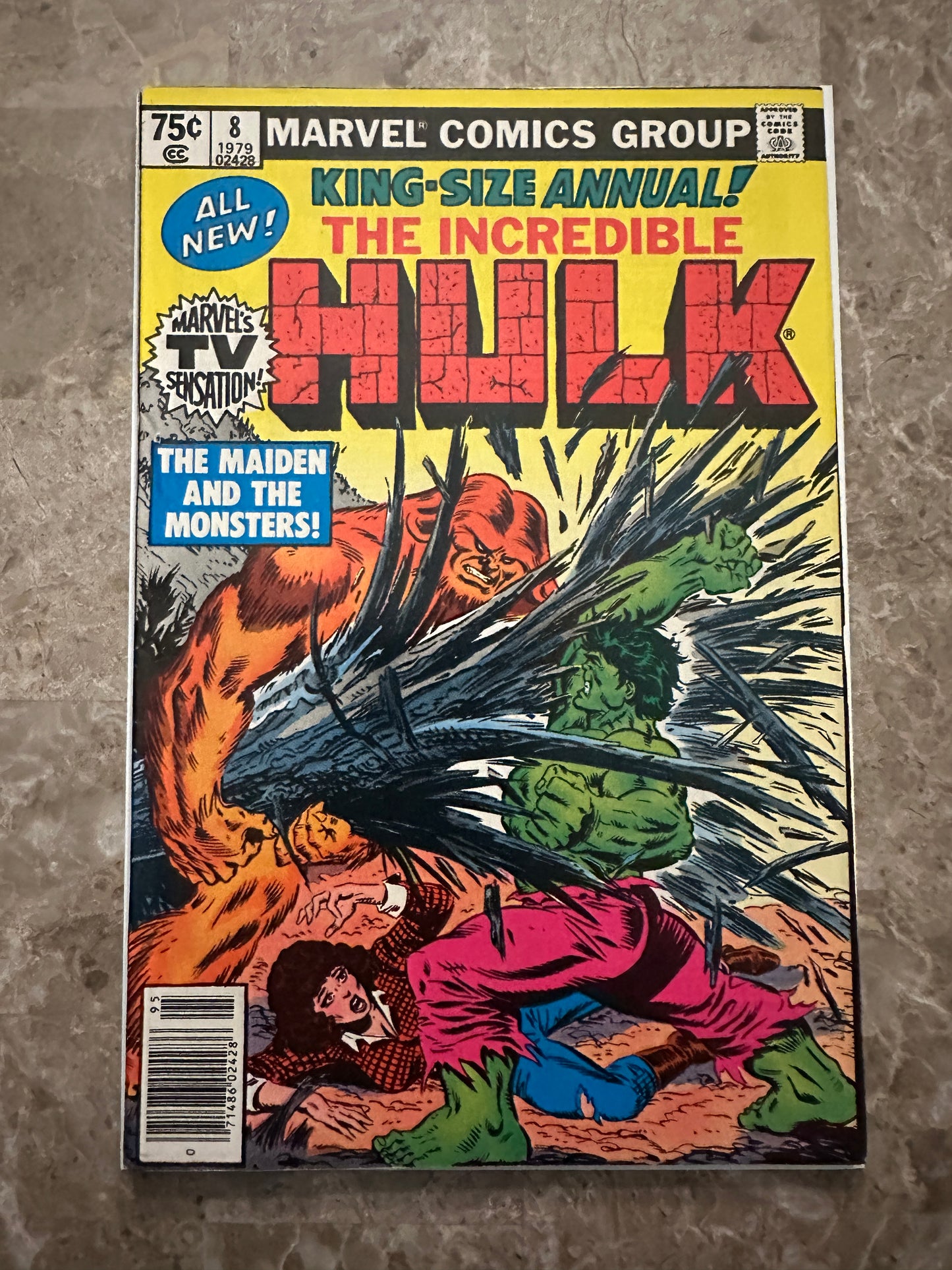 Incredible Hulk Annual #8 Newsstand FN+ 6.5 (Marvel Comics 1979) - Presents VF