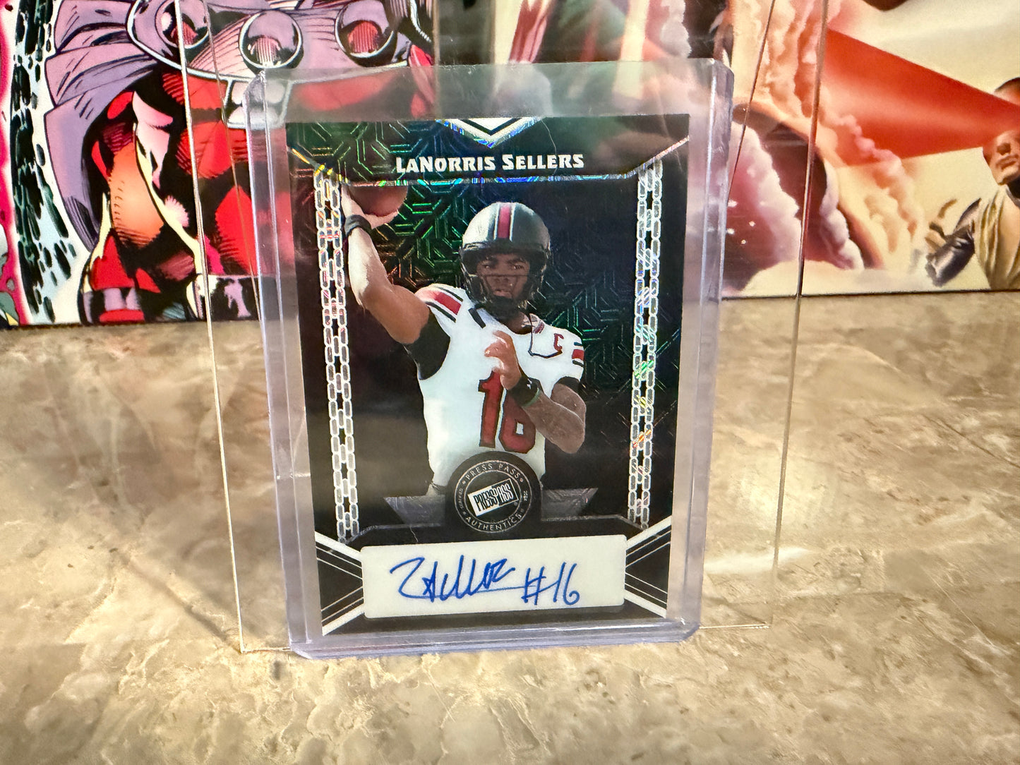 LaNorris Sellers 2024 Leaf Metal Collective Press Pass Auto Black /5