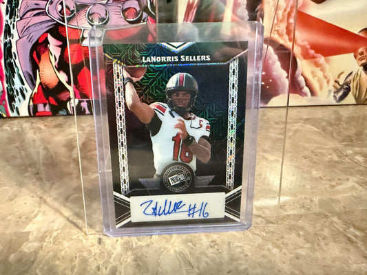 LaNorris Sellers 2024 Leaf Metal Collective Press Pass Auto Black /5