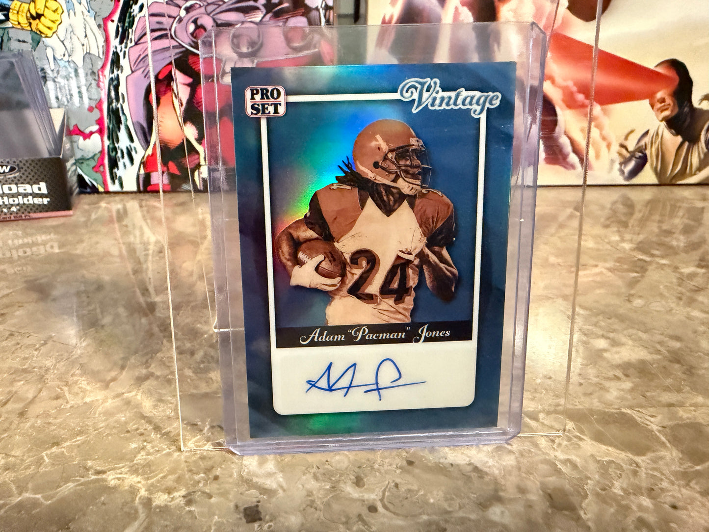 2026 Leaf Pro Set Metal Football Adam Packman Jones Vintage Auto 8/8 Bookend