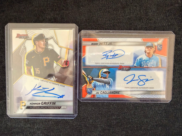 (2026/03/14) ✍️ Konnor Griffin Auto   🔥 Bobby Witt Jr. / Jac Caglianone Dual Auto /25