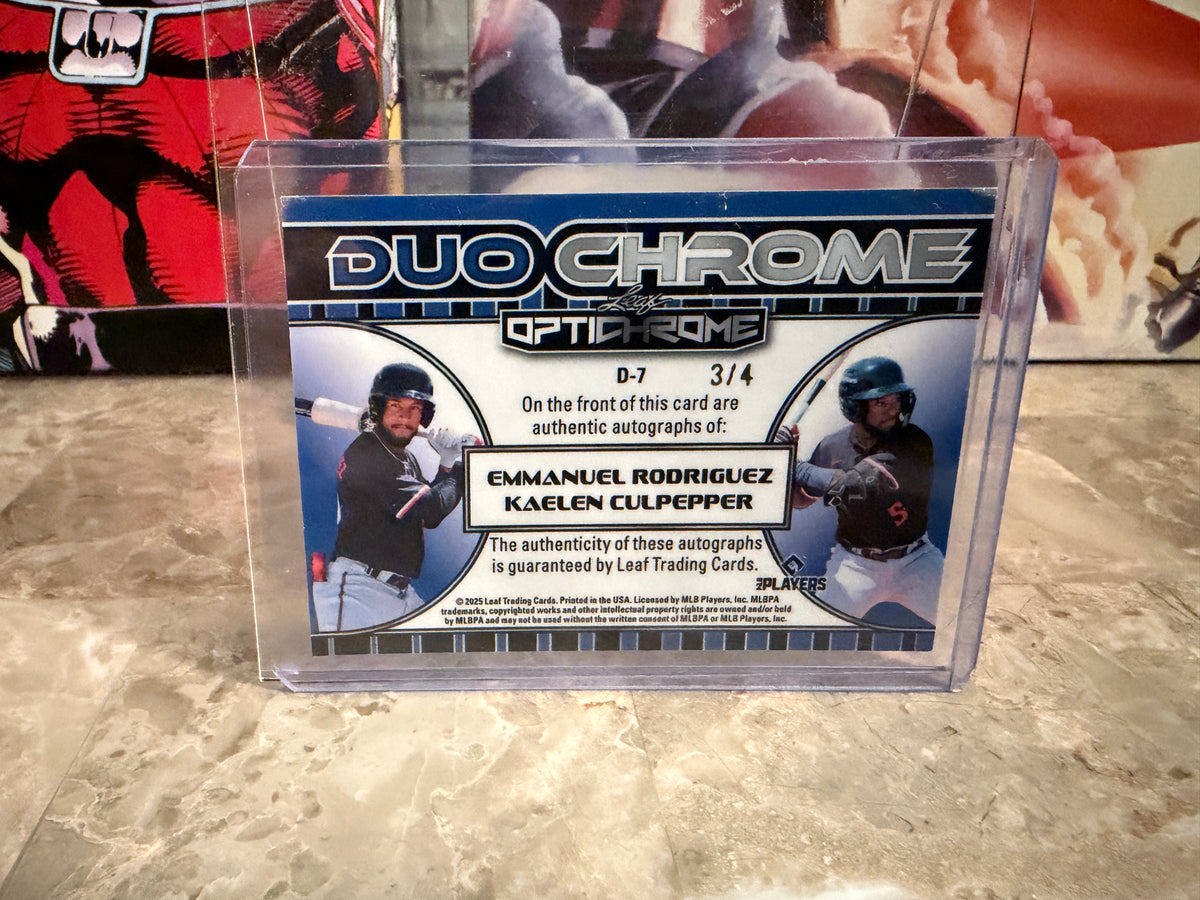Kaelen Culpepper Rodriguez 2025 Leaf Optichrome Duochrome Auto /4 Twins