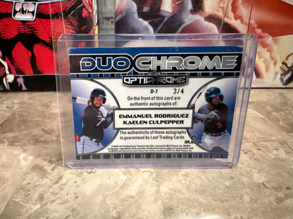 Kaelen Culpepper Rodriguez 2025 Leaf Optichrome Duochrome Auto /4 Twins