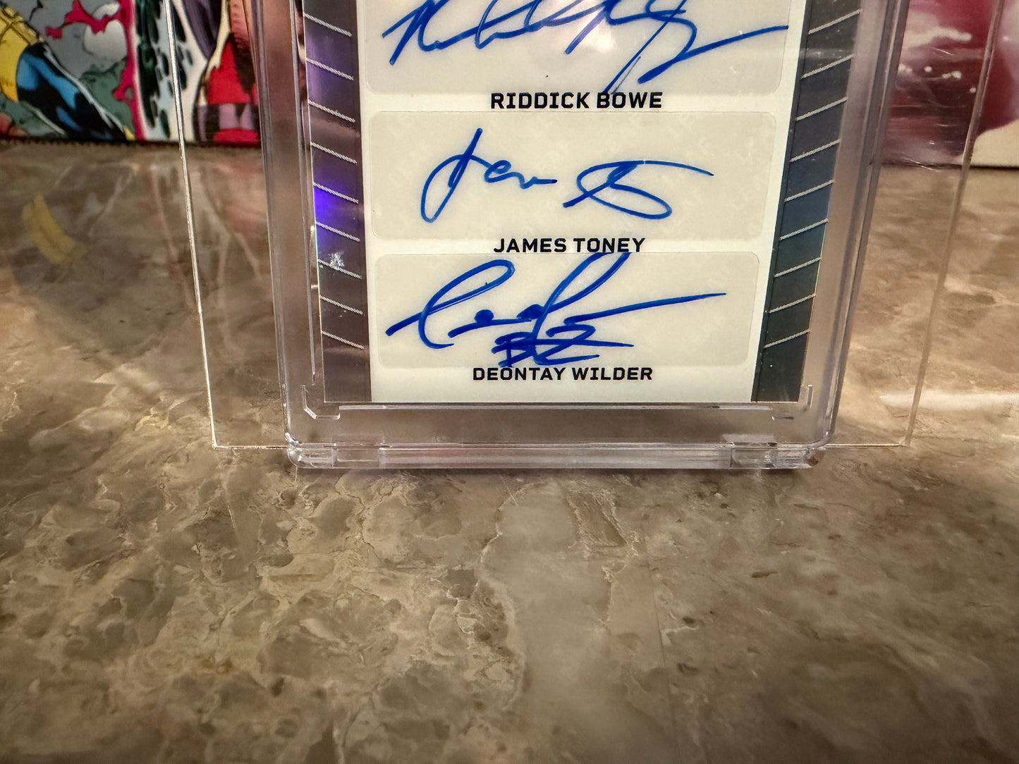 Mike Tyson Riddick Bowe Toney Wilder 2026 Leaf Signature Series 4 Auto 1/1