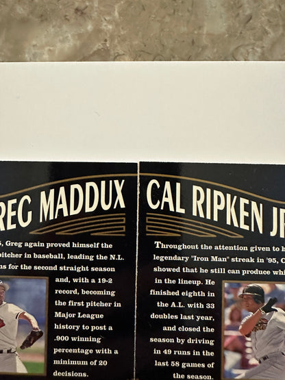 Cal Ripken Jr. #MM9/Greg Maddux #MM10 (1996 Upper Deck SP Marquee Matchups)