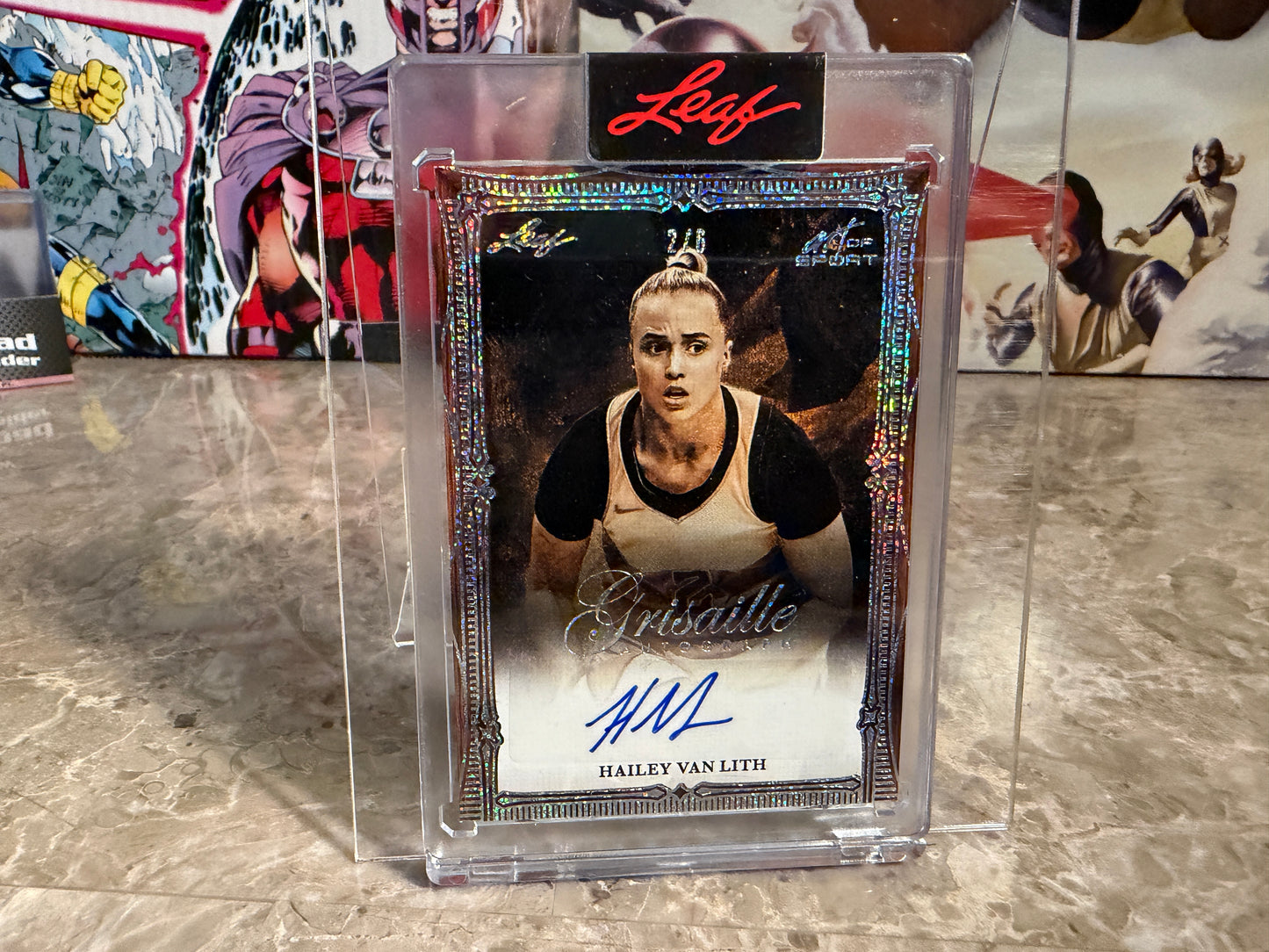 Hailey Van Lith 2026 Leaf Art of Sport Grisaille Auto Sparkle /6