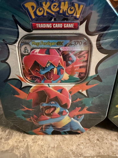 Pokémon TCG: Mega Evolution – Ascended Heroes Tin Set - Feraligatr & Meganium