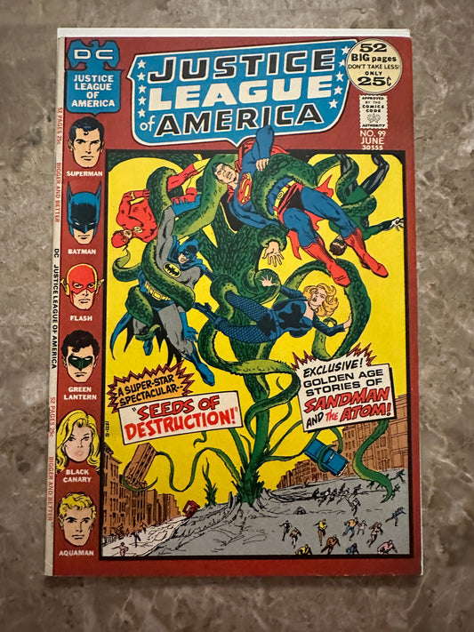 Justice League of America #99 FN/VF 7.0 (DC Comics 1972) - Strong Copy