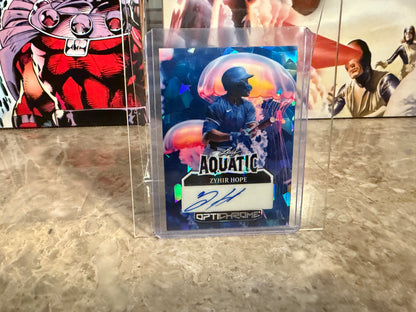 Zyhir Hope 2025 Leaf Optichrome Baseball Base Aquatic Auto Jellyfish Crystal  1/1