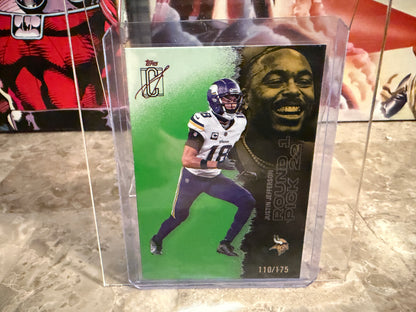 Justin Jefferson 2025 Topps Signature Class Football Green /175 #36