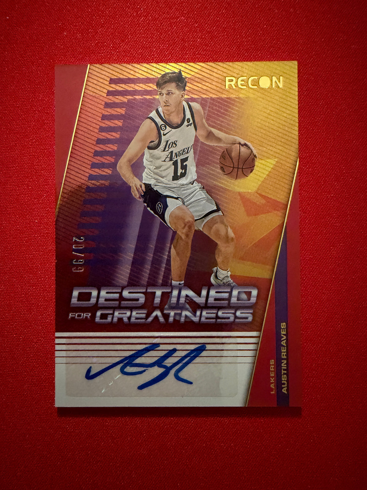 Austin Reeves 2022-23 Panini Recon Destined For Greatness Auto /99