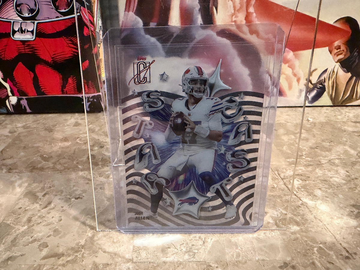 Josh Allen 2025 Topps Signature Class Football Star Cast Clear SSP #SC-16