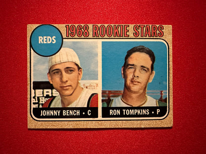 1968 Topps #247 Johnny Bench Rookie RC - Great Color - Clean Back - No Creases