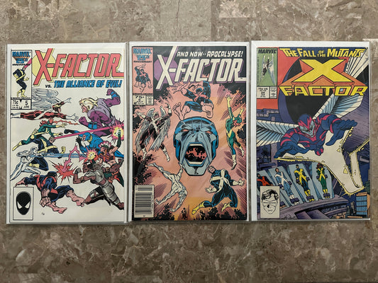 X-Factor #5,6,24 All Keys (1986 Marvel) - 1st Apocalypse, Archangel