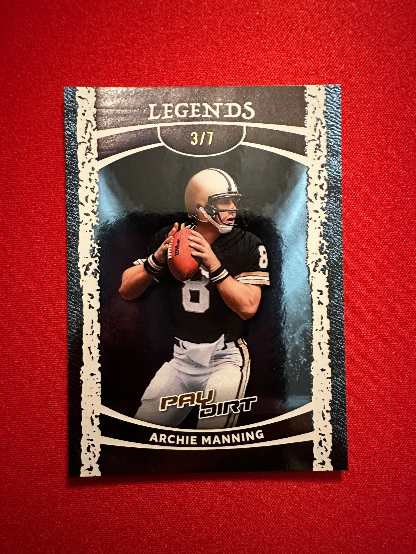 Archie Manning 2026 Leaf Paydirt Football Legends Platinum Parallel /7