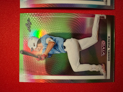 Daniel Pierce 2026 Leaf Vivid Baseball Two-Card Premium Retail Lot