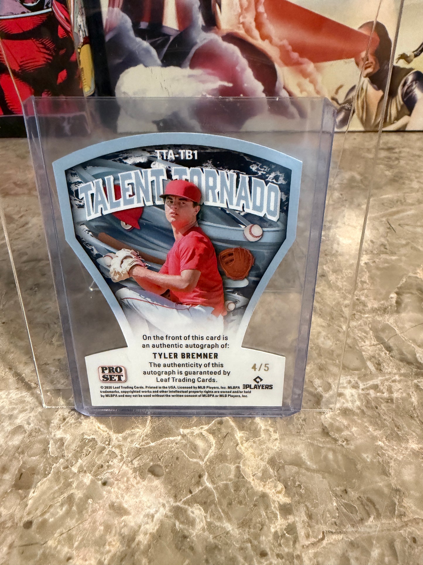 2026 Leaf Pro Set Tyler Bremner Talent Tornado Blue Auto 4/5