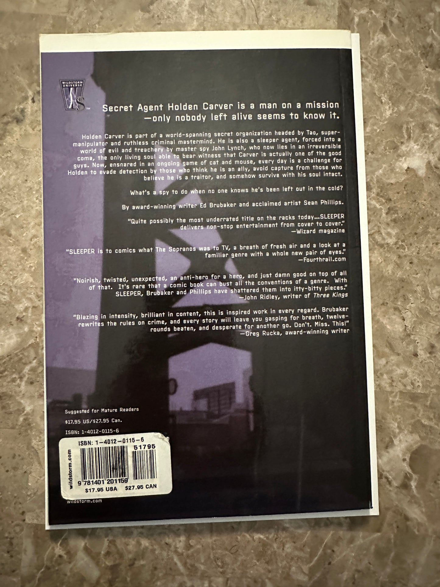 Sleeper Out in the Cold #1-4 TPBs (DC 2019)