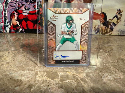 2026 Leaf Trinity Football Dante Moore Base Auto Bronze /75
