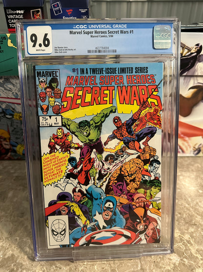 Marvel Super-Heroes: Secret Wars #1 CGC 9.6 WP (1984) - New Case