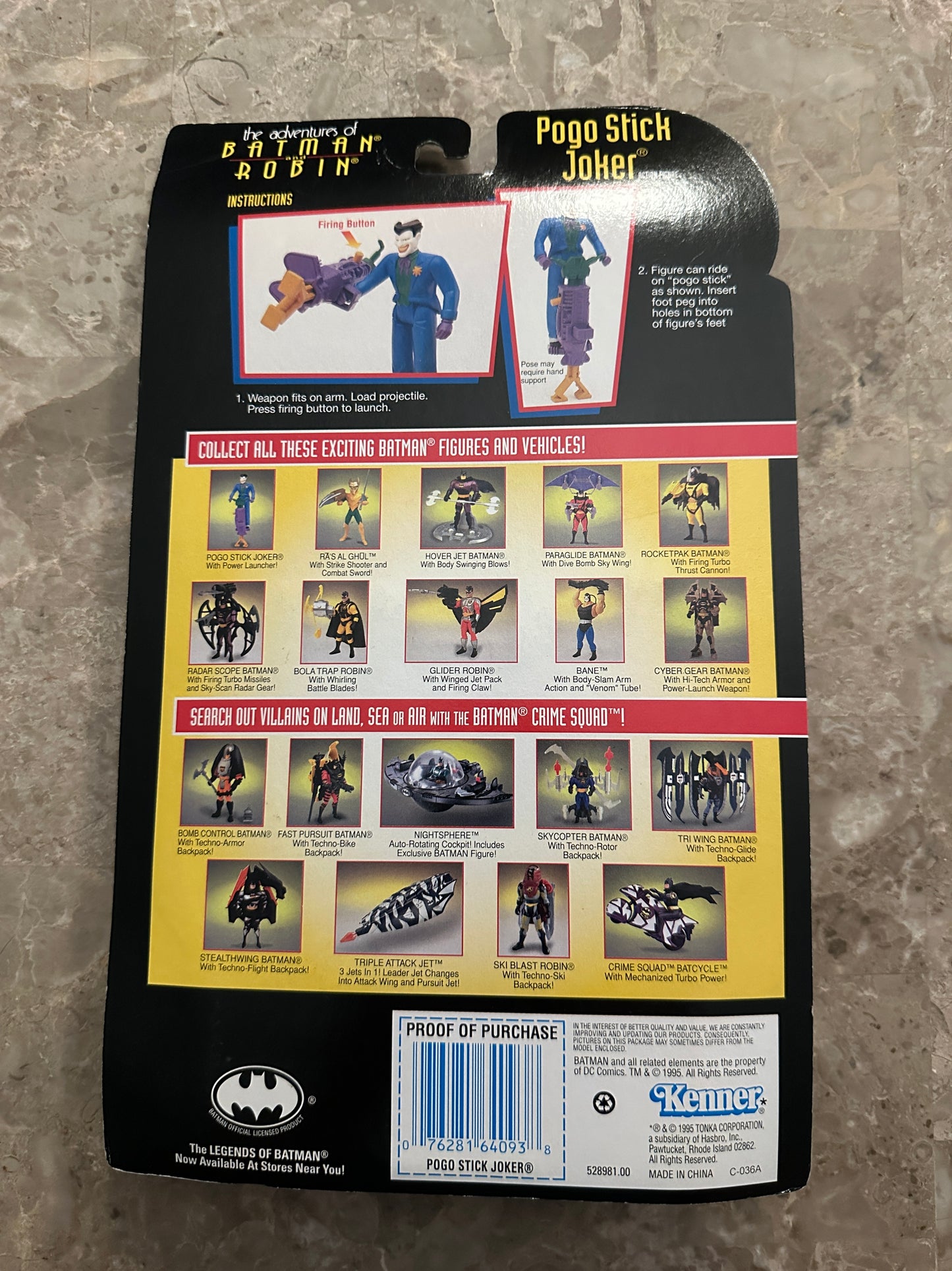 The Adventures of Batman & Robin Pogo Stick Joker (Kenner) - New Sealed