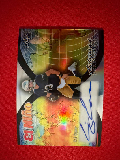 CJ Carr 2026 Leaf Autograph Collection Football El Niño Silver True 1/1