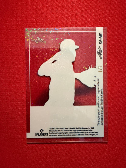 2026 Leaf Vivid Baseball Clear Stardust Purple Anderson Brito Auto 1/1