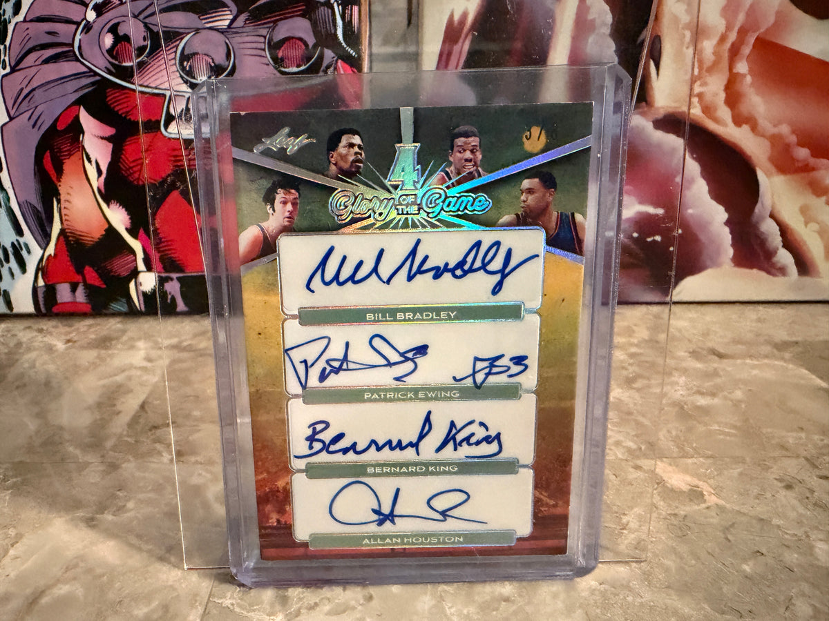Ewing Bradley King Houston 2025 Leaf Glory of the Game 4 Glory Auto /8