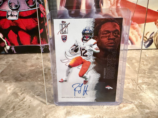RJ Harvey 2025 Topps Signature Class Football Base Auto #127