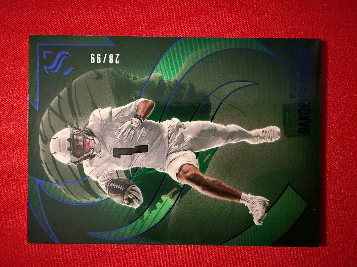 Dakorien Moore 2025 Panini Silhouette Football Base Blue /99 #35