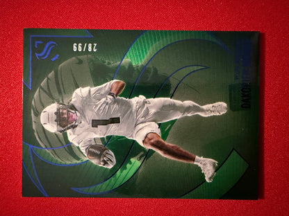 Dakorien Moore 2025 Panini Silhouette Football Base Blue /99 #35