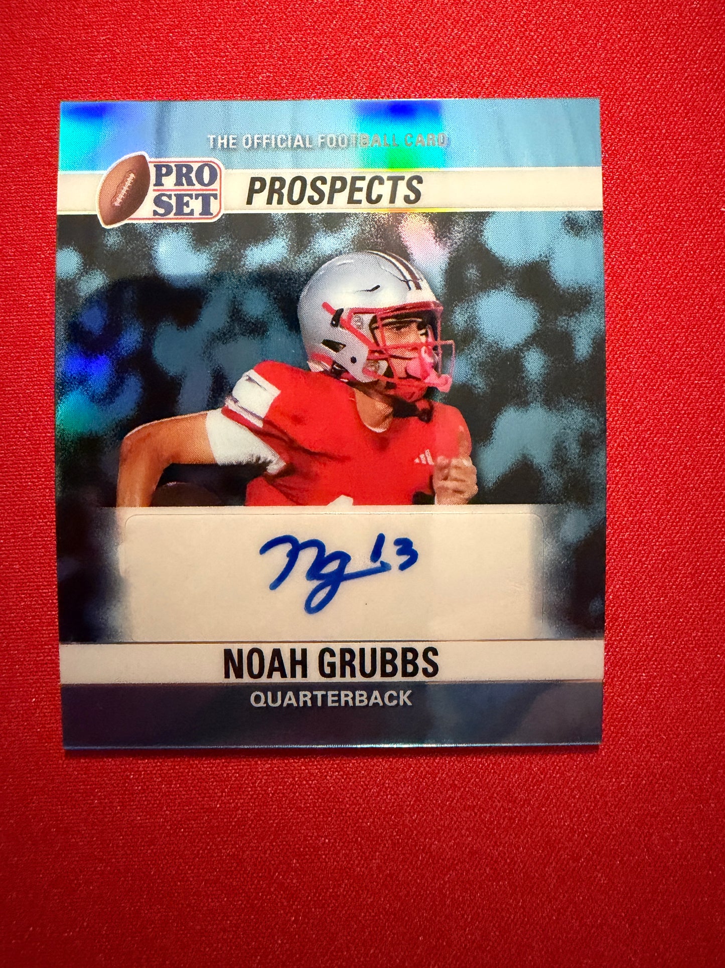2026 Leaf Pro Set Metal Noah Grubbs 1990 Mini Auto Platinum 1/1 Notre Dame