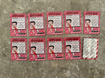 Betty Boop Pinups Complete Card Set + Nostalgia Chrome 1-5/Clear Chrome 1,4