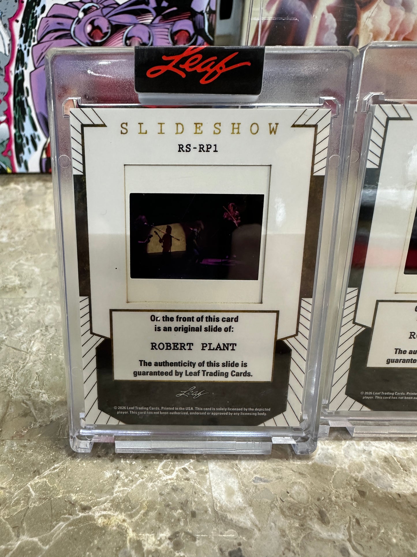 2026 Leaf Slideshow ROBERT PLANT Led Zeppelin Metal /25 + 3 Base 4-Slide LOT