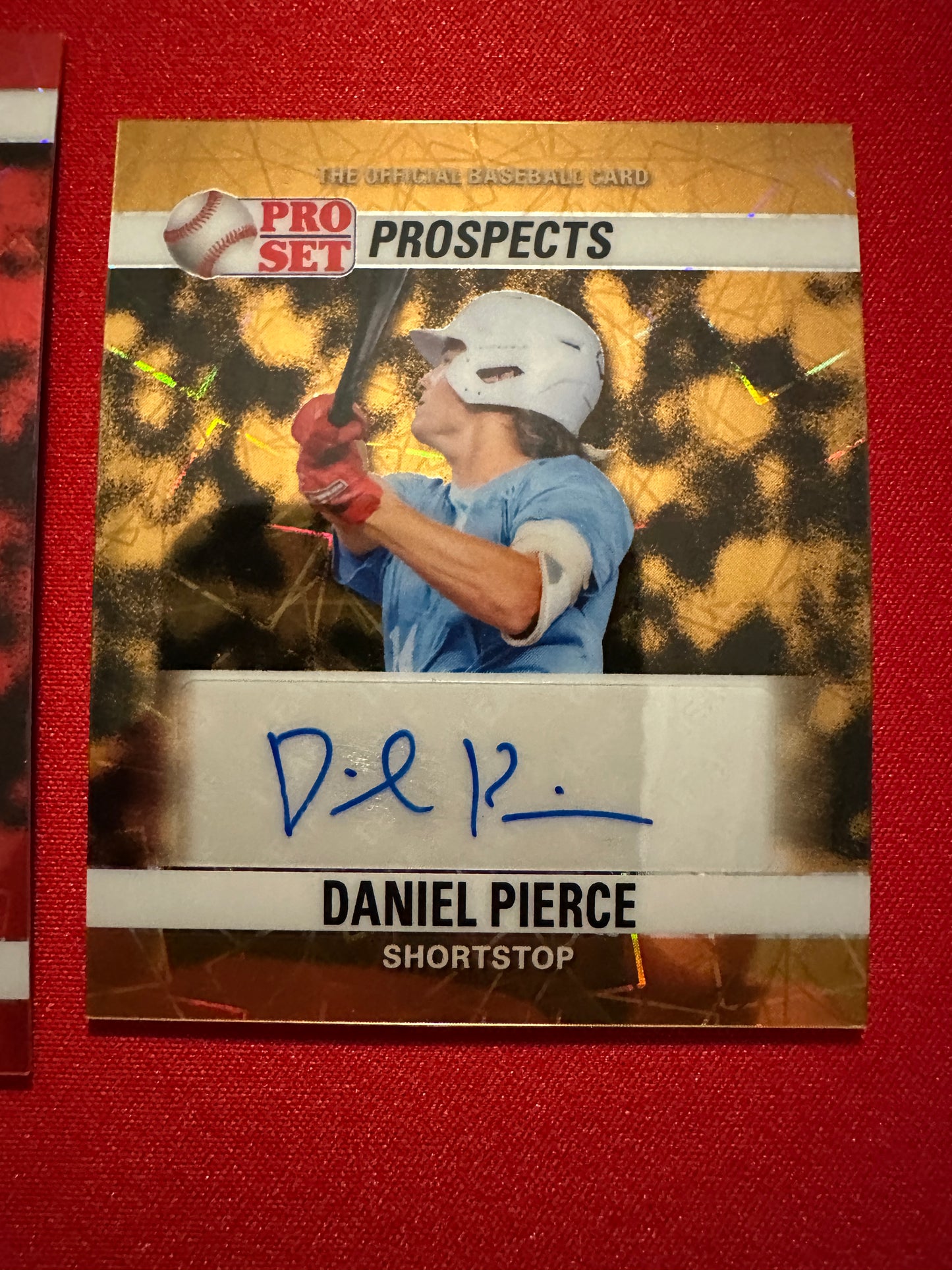 Daniel Pierce 2026 Pro Set Metal 1/1 Gold AUTO, /5 & /6 RWB Lazer Lot - Rays
