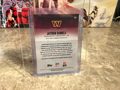 2025 Topps Signature Class Football Jayden Daniels Auto Orange Chrome /50