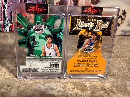 2026 Leaf Metal Independence Day Boozer Auto Super Prismatic Lot – Cayden & Cameron