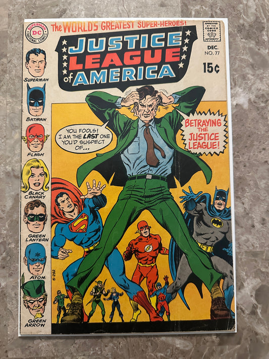 Justice League of America #77 VG- 3.5 (1970 DC)