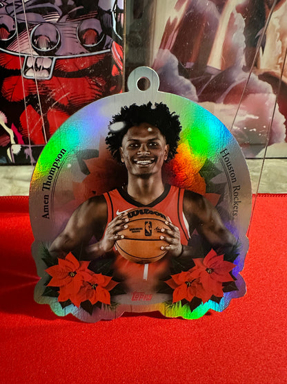 2025-26 Topps Holiday Basketball RC Ornament Lot - Knueppel, SGA, Giannis