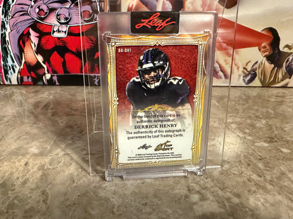 Derrick Henry 2026 Leaf Art of Sport Base Auto Platinum 4/4