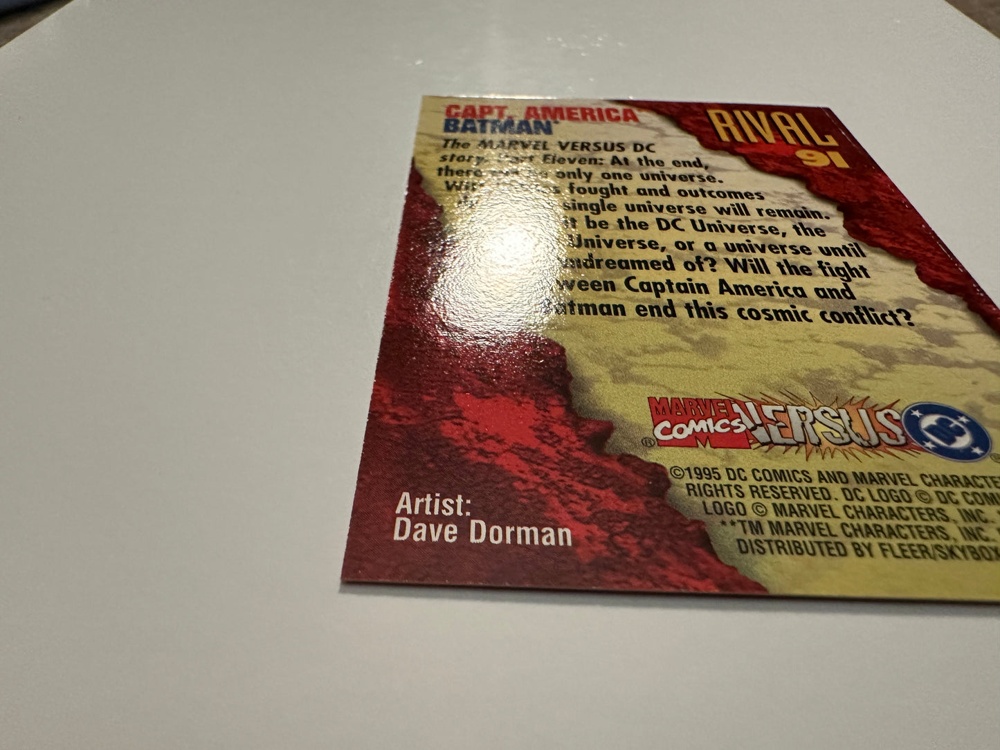 Captain America/Batman #91 (1995 Fleer DC vs. Marvel) - High grade