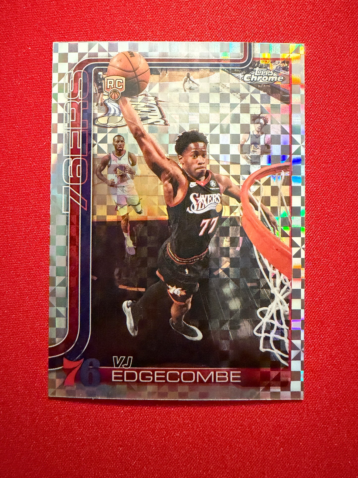 VJ Edgecombe 2026 Topps Chrome Update X-Fractor RC #153