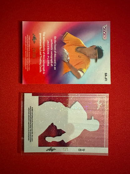 2026 Leaf Vivid Jackson Flora LOT Auto /35 Techno + 1/1 Clear Acetate UCSB