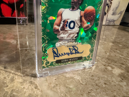 George McGinnis 2026 Leaf Signature Series Enshrined Auto Green Crystal 1/1
