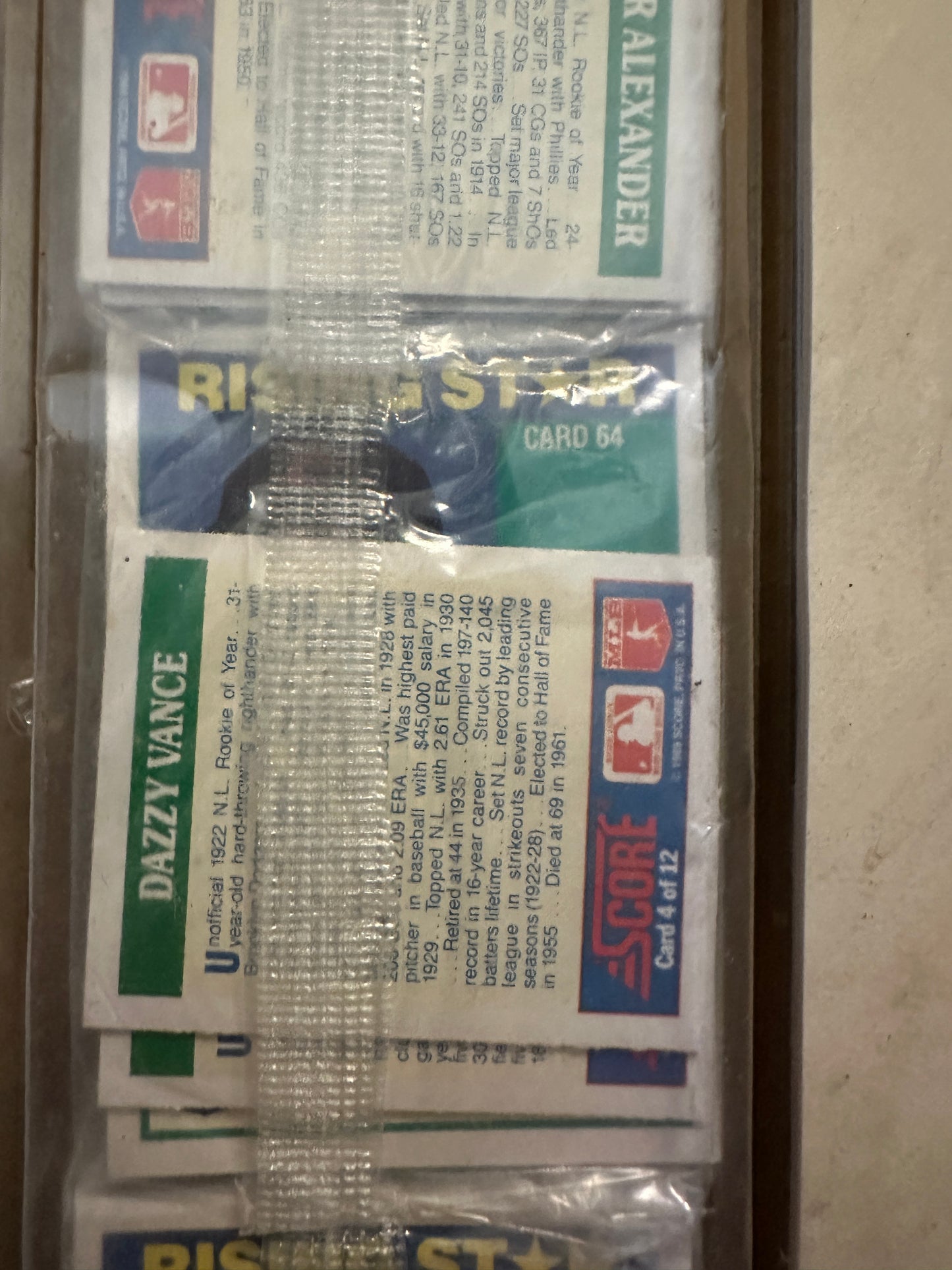 1988-89 Score Baseball's 100 Hottest Rookies Sealed Card Set